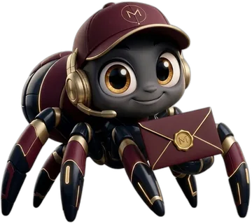 Proxy carrying a burgundy envelope with a gold seal.